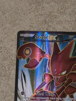 [ LP ] Scizor EX Full Art 119/122 Breakpoint Ultra Rare Holo Pokemon Card - Image 3