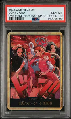 2025 ONE PIECE JAPANESE ONE PIECE HEROINES SPECIAL SET GOLD DON!! CARD PSA 10 - Image 1