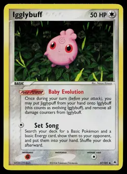 Pokemon Card - Igglybuff Hidden Legends 37/101 Uncommon Reverse Holo - Image 1