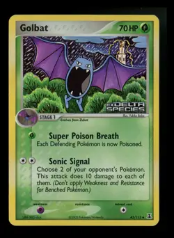 Golbat 43/113 EX Delta Species 2005 Reverse Holo Pokemon Card TCG - Image 1