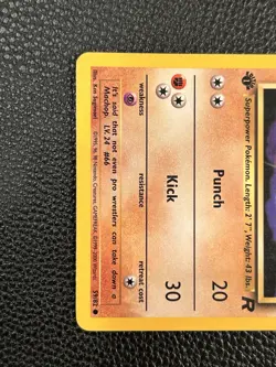 Pokemon TCG Team Rocket Machop 1st Edition 59/82 Card - Image 2