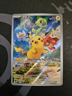Pikachu 027 Sv: Scarlet & Violet Promo Cards Holo NM - Image 1