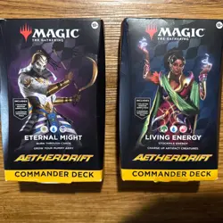 Commander Decks -Set of 2- Aetherdrift DFT MTG New Sealed - Image 1