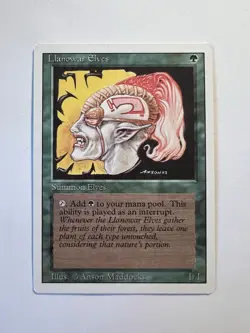 Llanowar Elves - MTG 3ED Revised Edition - NM - Image 1