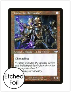1x Universal Automaton, Etched Foil, Magic MTG NM - Image 1