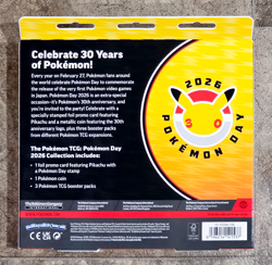 Pokemon Day 2026 Collection Box / Pikachu 30th Anniversary Promo Factory Sealed - Image 2