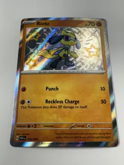 Pokemon: Riolu SHINY Rare Paldean Fates Holo 173/091 (Near Mint) - Image 2