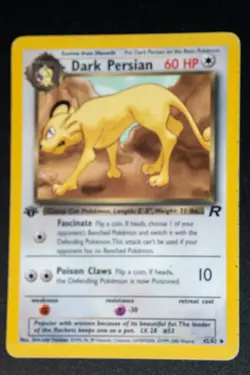 Dark Persian 42/82 Pokemon Team Rocket 1st edition Non Holo - Image 1