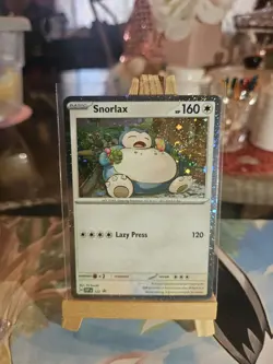 Pokemon TCG Snorlax SVP 122 Cosmos Holo Twilight Masquerade Promo NM - Image 1