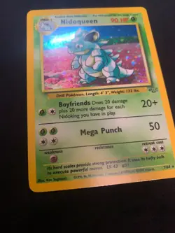 NIDOQUEEN - 7/64 - JUNGLE - HOLO RARE POKEMON CARD - LP - Image 2