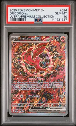 2025 POKEMON MEP PROMO ULTRA-PREMIUM COLLECTION #024 ORICORIO EX PSA 10 - Image 1