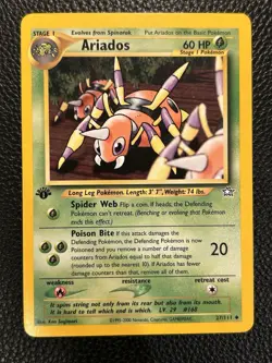 Pokemon TCG 1st Edition Neo Genesis Ariados 27/111 NM - Image 1
