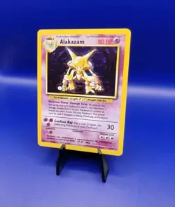 Alakazam 1/102 Base Set Holo Rare Pokemon Card 1999 WOTC TCG Vintage Pokemon - Image 2