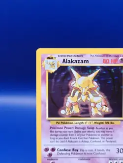 Alakazam 1/102 Base Set Holo Rare Pokemon Card 1999 WOTC TCG Vintage Pokemon - Image 4