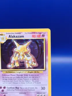 Alakazam 1/102 Base Set Holo Rare Pokemon Card 1999 WOTC TCG Vintage Pokemon - Image 5