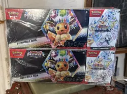 Pokemon Prismatic Evolutions Surprise Box And Booster Bundle Sealed (2-packs) - Image 1