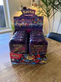 Lot of 10 Sealed Mini Tins Pokemon TCG Mega Evolution Mega Heros W/ Display Box - Image 2