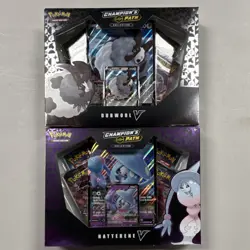Pokemon Champion's Path Dubwool V & Hatterene V Collection Box Sealed English - Image 1