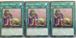 3x Upstart Goblin x3 Yugioh DEM1-EN014 Common Staple Playset - LP - Image 1