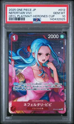 2025 ONE PIECE JAPANESE PROMOS #012 NEFERTARI VIVI PSA 10 - Image 1