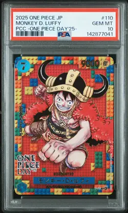 2025 ONE PIECE JPN PREMIUM COLLECTION ONE PIECE DAY'25 MONKEY D. LUFFY PSA 10 - Image 1
