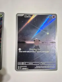 Cleffa Obsidian Flames Holo Illustration Rare Card 202/197 SV03 Gloom 198/197 - Image 3