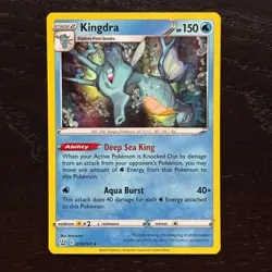 Kingdra 033/163 Pokemon Battle Styles Sword & Shield Holo Rare Card NM - Image 1