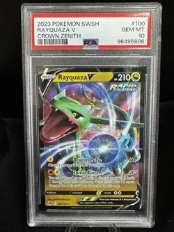 Pokemon Card - PSA10 GEM MT - Rayquaza V - Crown Zenith - 2023 - 100/159 - Image 1