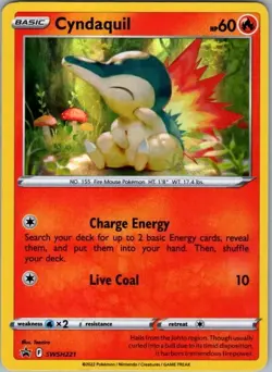 Pokemon Card Cyndaquil SWSH221 Black Star Promo - Near Mint - Image 1