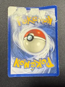 Pokemon TCG Alakazam Base Set Holo Card 1/102 Unlimited Rare - Damaged - Image 2