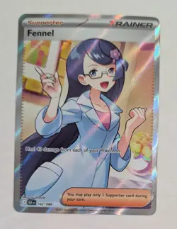 Fennel 162/086 Black Bolt Full Art Ultra Rare Holo Pokemon Card NM - Image 1