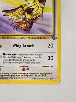 Pokemon Card Pidgeot Jungle Set 24/64 Unlimited Non Holo Rare VG Condition - Image 5