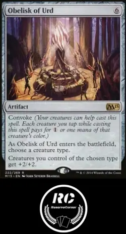 Obelisk Of Urd MTG NM ZNC Rare Artifact Fast Tracked Shipping - Image 1