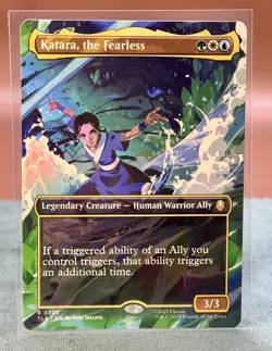 MTG Avatar The Last Airbender Katara, The Fearless Borderless R 0305 Non-Foil NM - Image 2