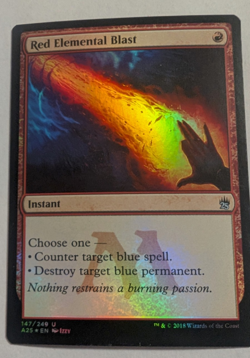 Red Elemental Blast Masters 25 Foil WOTC #147 - Image 1