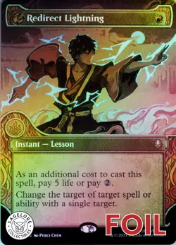 MTG Redirect Lightning (Showcase) (343) | NM Foil | Avatar {TLA} - Image 1