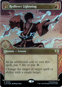 MTG Redirect Lightning (Showcase) (343) | NM Foil | Avatar {TLA} - Image 2