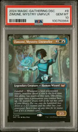 2024 MTG DUSKMOURN: HOUSE OF HORROR COMMANDER ZIMONE, MYSTERY UNRAVELER PSA 10 - Image 1