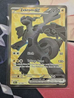 Pokemon TCG Zekrom EX 158/086 Sv: Black Bolt Ultra Rare Full Art Holo EX - Image 1
