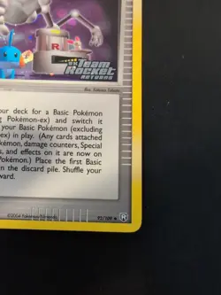 Swoop! Teleporter #92/109 || Team Rocket Returns Reverse Holo Pokemon NM - Image 5