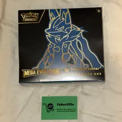 Pokemon TCG Mega Evolutions Lucario Pokemon Center ETB Elite Trainer Box Sealed - Image 1