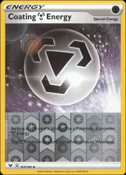 Pokemon - Coating Metal Energy #163/185 - SWSH04: Vivid Voltage Reverse Holo - Image 1