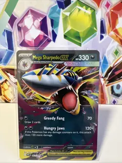 Mega Sharpedo ex 061/094 Double Rare - Pokemon TCG Phantasmal Flames - NM - Image 1