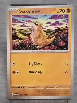 ✨Pokemon TCG - Sandshrew - 068/132 - Common - Mega Evolution - NM✨ - Image 1