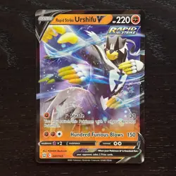 Rapid Strike Urshifu V 087/163 Pokemon Battle Styles SWSH05 Ultra Rare Holo NM - Image 1