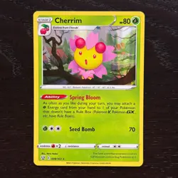 Cherrim 008/163 Pokemon Battle Styles Sword & Shield Holo Rare Card NM - Image 1