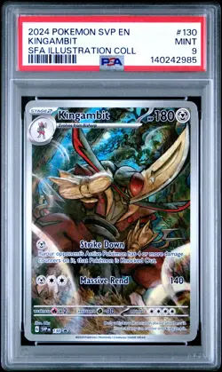 2024 POKEMON SVP PROMO ILLUSTRATION COLLECTION #130 KINGAMBIT PSA 9 - Image 1