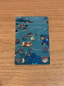PIKACHU ASH MISTY BROCK FISHING Pokemon Pocket Monsters Vending Prism Sticker - Image 1