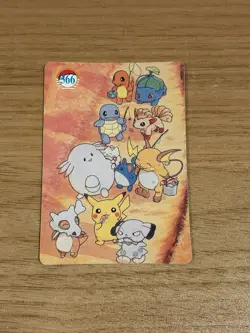 PIKACHU ASH MISTY BROCK FISHING Pokemon Pocket Monsters Vending Prism Sticker - Image 2
