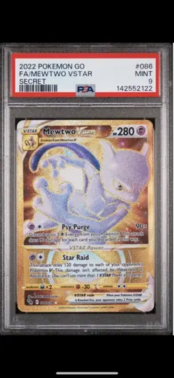 2022 POKEMON GO FA/MEWTWO VSTARSECRET#086MINT9 - Image 1